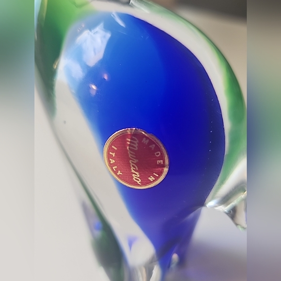 Vintage 1960's Handblown Murano, Italy Art Glass Elephant Figurine 5.5" - Picture 6 of 8